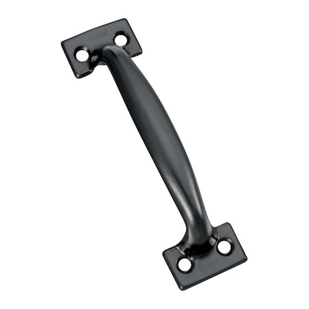 National Hardware National Hardware 6-1/2 in. L Black Steel Door Pull N116-699